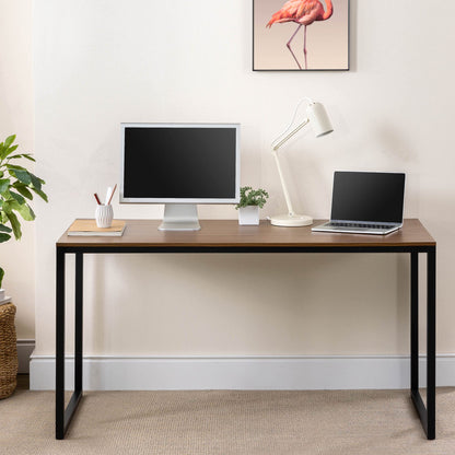 ZINUS(ジヌス)| Modern Studio Collection ワークデスク 幅120×奥行70×高さ70cm ダークブラウン ダイニングテーブル パソコンデスク